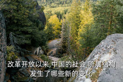 改革開放以來,中國的社會(huì) 階層結(jié)構(gòu)發(fā)生了哪些新的變化
