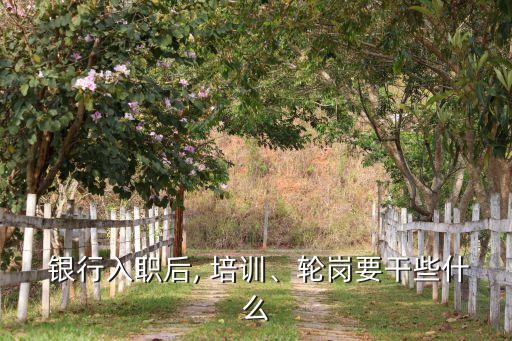  銀行入職后, 培訓、輪崗要干些什么
