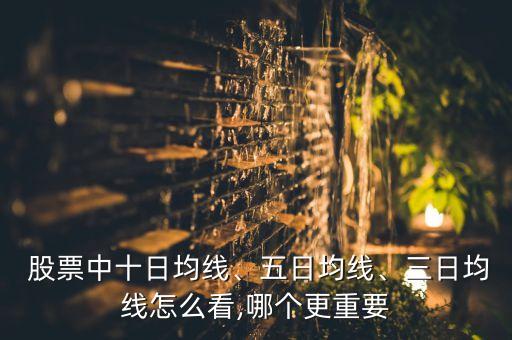 股票中十日均線、五日均線、三日均線怎么看,哪個更重要