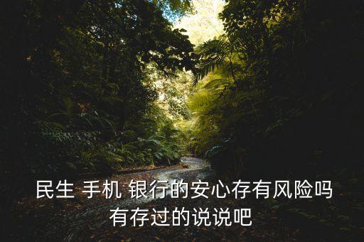  民生 手機 銀行的安心存有風(fēng)險嗎有存過的說說吧