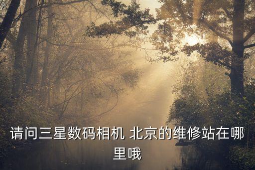 請問三星數(shù)碼相機(jī) 北京的維修站在哪里哦