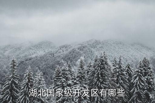 湖北國家級(jí)開發(fā)區(qū)有哪些