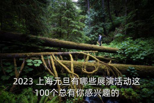 2023 上海元旦有哪些展演活動這100個(gè)總有你感興趣的