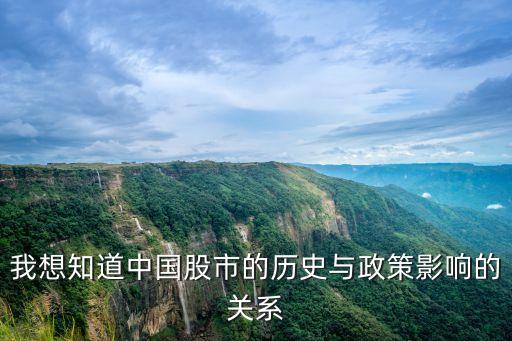 我想知道中國股市的歷史與政策影響的關系