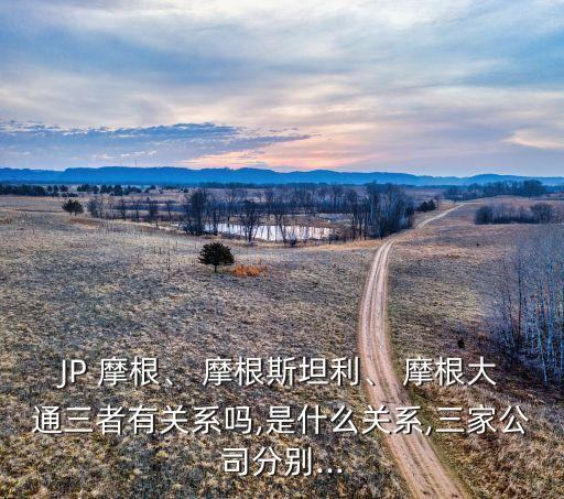 JP 摩根、 摩根斯坦利、 摩根大通三者有關(guān)系嗎,是什么關(guān)系,三家公司分別...