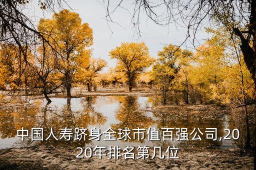 中國人壽躋身全球市值百強公司,2020年排名第幾位