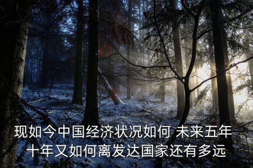 現(xiàn)如今中國經(jīng)濟狀況如何 未來五年 十年又如何離發(fā)達國家還有多遠