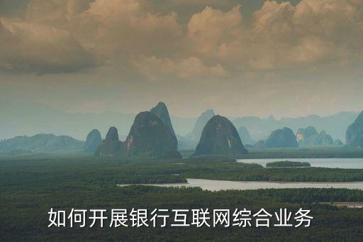 如何開展銀行互聯(lián)網綜合業(yè)務