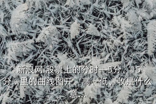  新浪網(wǎng) 股票上的分時(shí)—5分、15分…里的曲線圖開(kāi)、高、低、收是什么意...