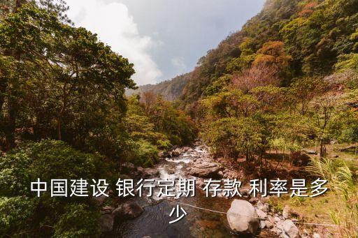 中國建設 銀行定期 存款 利率是多少