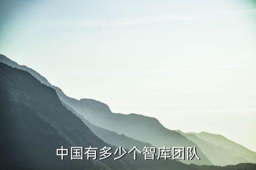 中國(guó)有多少個(gè)智庫團(tuán)隊(duì)