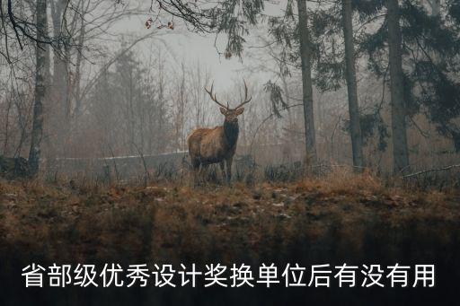 省部級優(yōu)秀設計獎?chuàng)Q單位后有沒有用