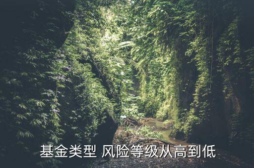  基金類型 風(fēng)險(xiǎn)等級從高到低