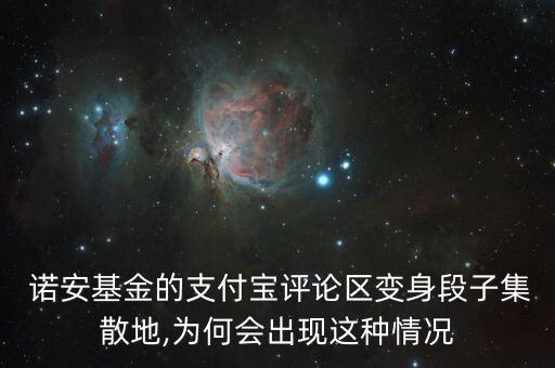  諾安基金的支付寶評論區(qū)變身段子集散地,為何會(huì)出現(xiàn)這種情況