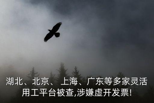 湖北、北京、 上海、廣東等多家靈活用工平臺(tái)被查,涉嫌虛開發(fā)票!