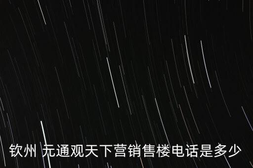 欽州 元通觀天下?tīng)I(yíng)銷(xiāo)售樓電話是多少