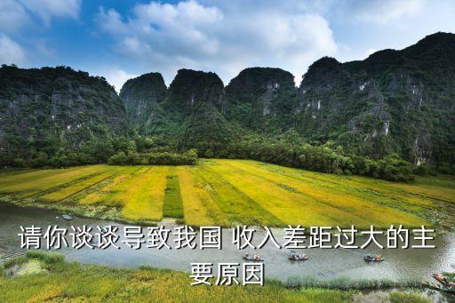 請(qǐng)你談?wù)剬?dǎo)致我國(guó) 收入差距過大的主要原因