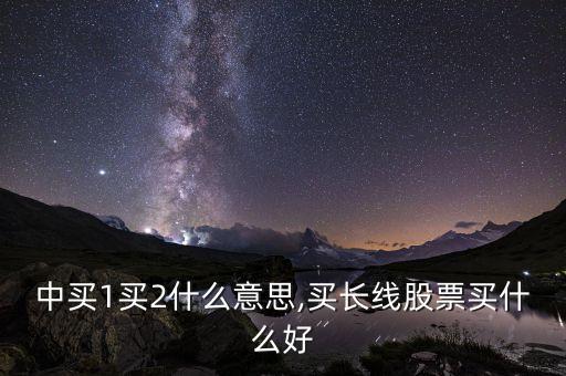 股票中買(mǎi)1買(mǎi)2什么意思,買(mǎi)長(zhǎng)線股票買(mǎi)什么好